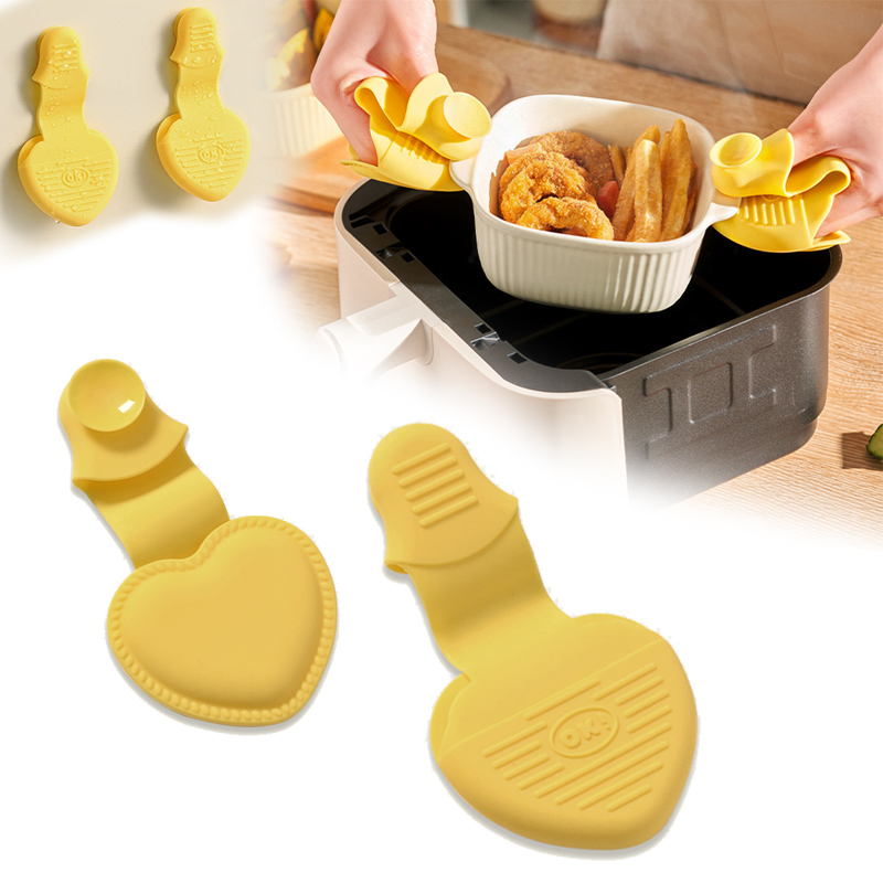 Oven Mitt Silicone - 2 PCS Silicone Oven Mitts Heat
