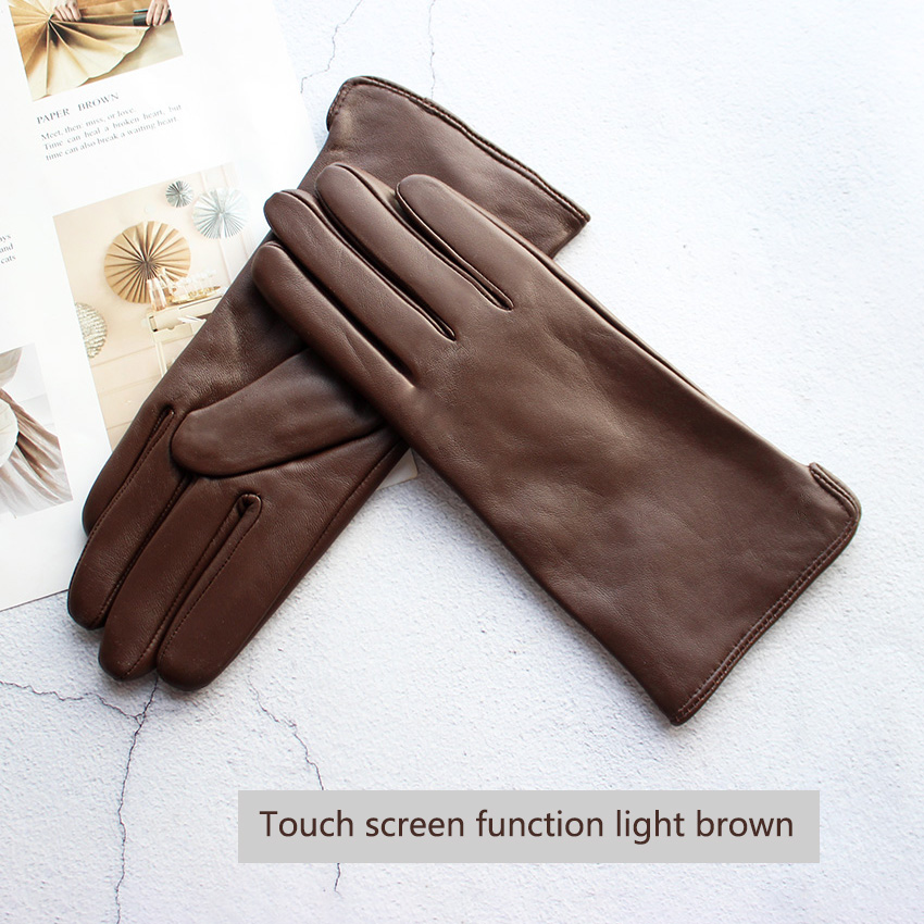 Leather Driving Glove - Màu Da Cừu Găng Tay Da