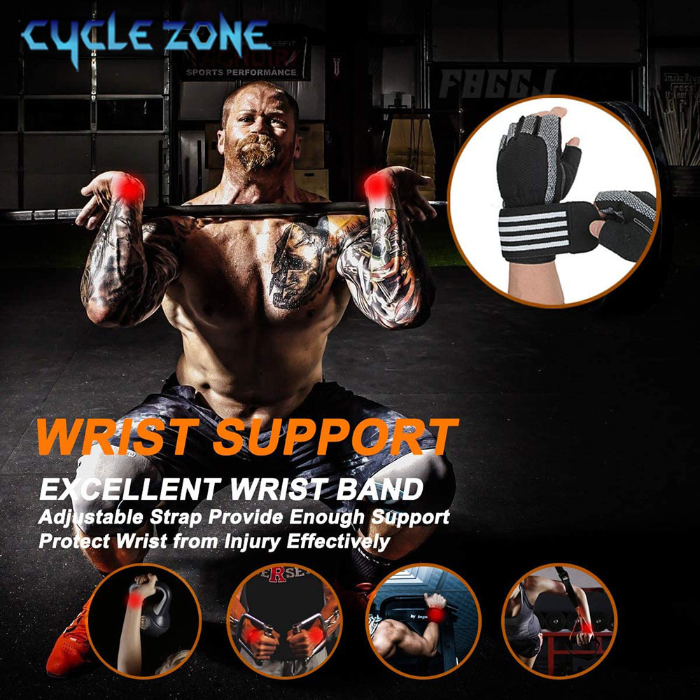 1 Pair Half Finger Gym Fitness - đánh giá và giá Workout Glove Gym