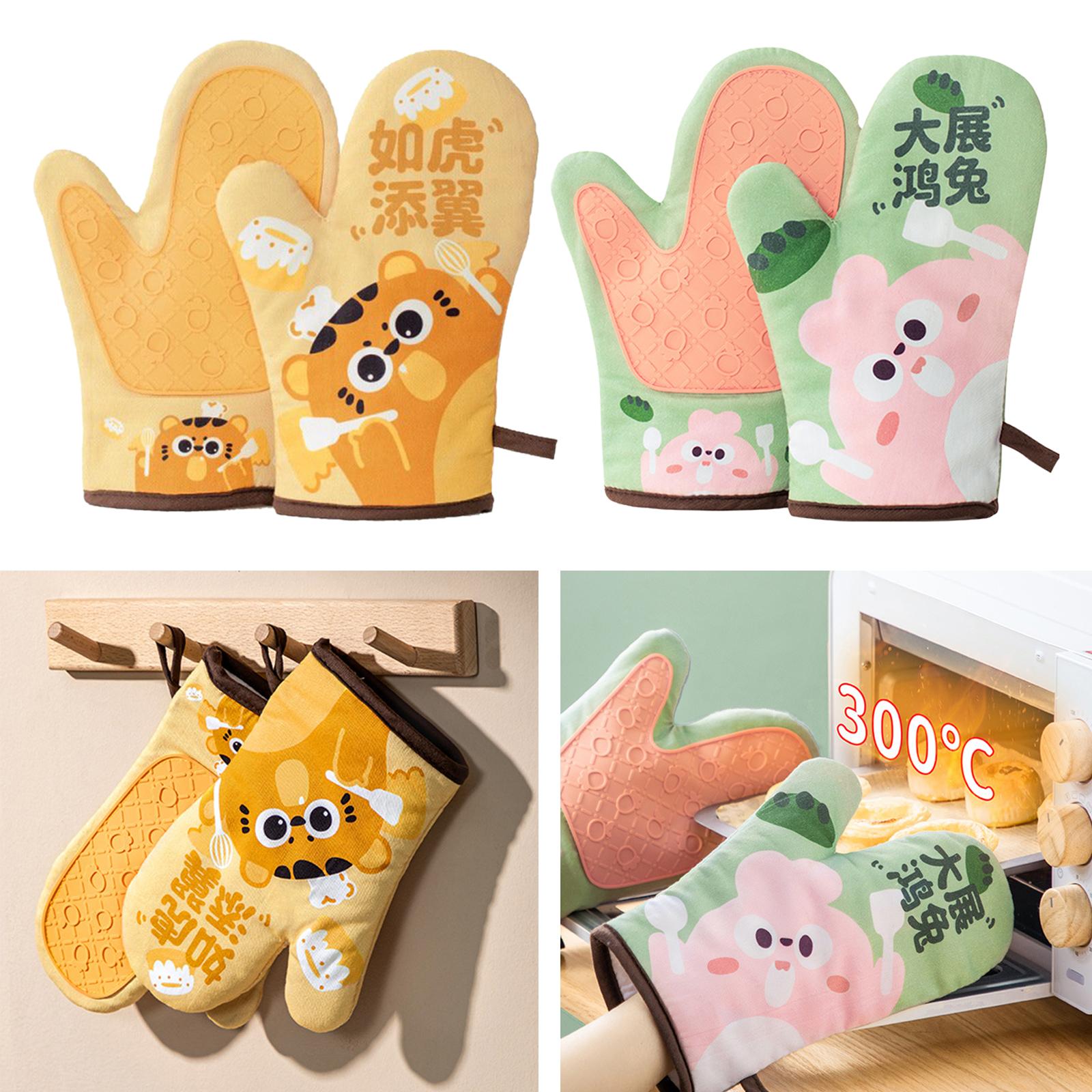 Oven Mitts Thickened Washable  - đánh giá và giá Oven Mitt Silicone