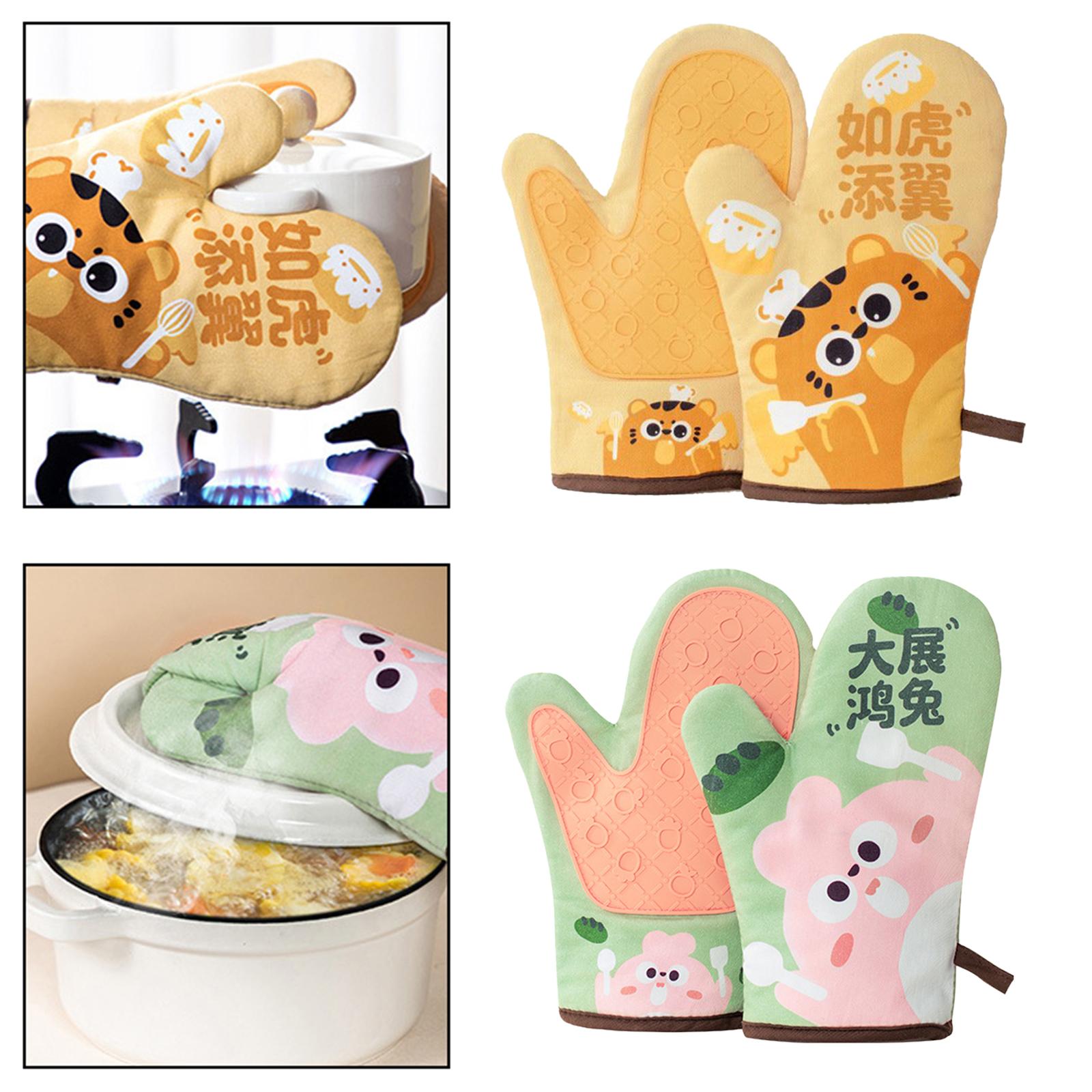 Oven Mitts Thickened Washable  - đánh giá và giá Oven Mitt Silicone